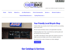 Tablet Screenshot of foxborobike.com